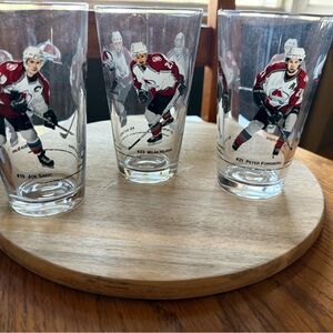 Colorado Avalanche Hockey Collectible Glass Set